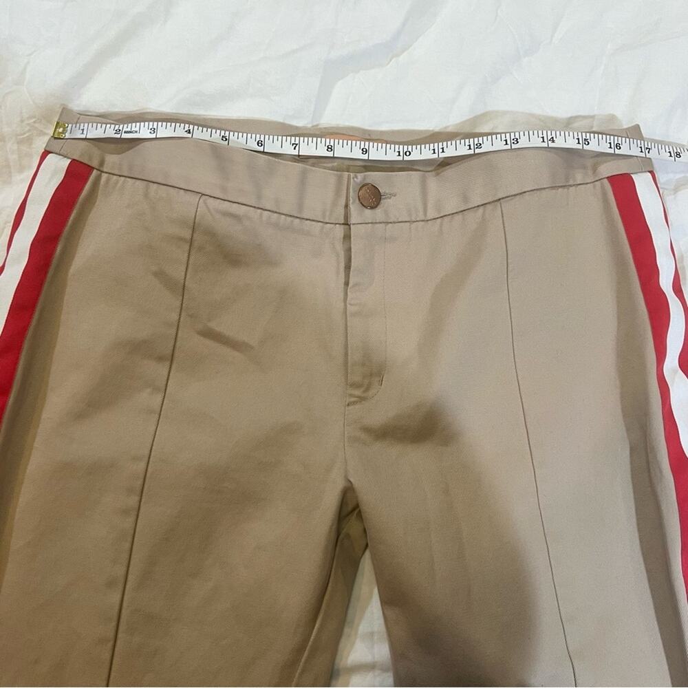 Maggie Marilyn Game Changer Side Striped Flare Leg Pants size 10 in tan - Picture 8 of 16